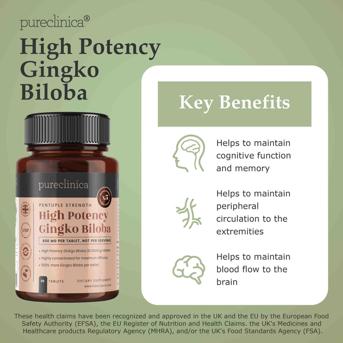 Ginkgo Biloba 30,000mg x 90 tablets
