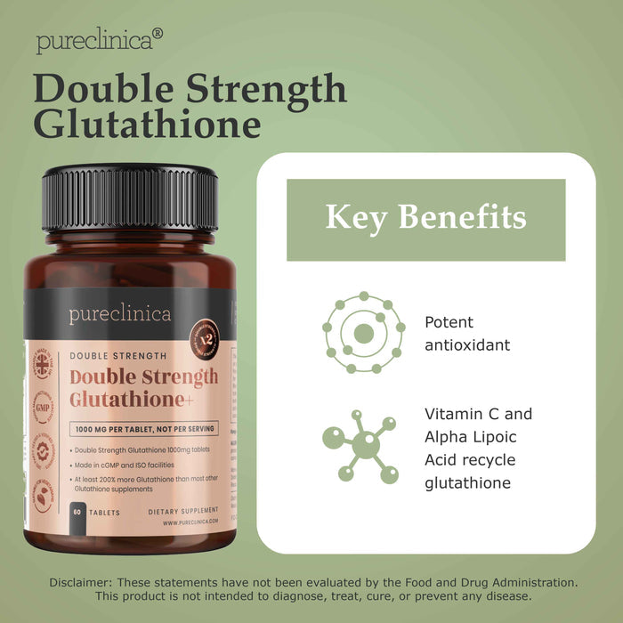 Glutathione 500mg + ALA 300mg + Vitamin C 200mg x 60 tablets