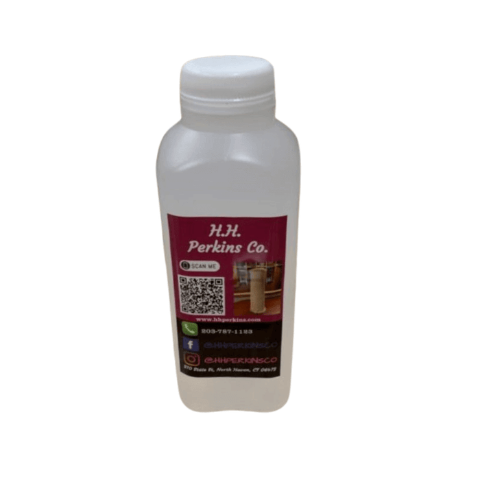 A bottle of HH Perkins Glycerin with product tag and sticker.