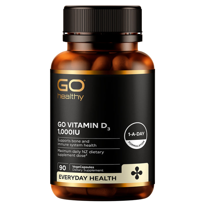 GO Healthy Vitamin D3 1000IU (90 Vege Capsules)