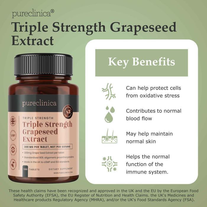Grape Seed Extract (90% OPC) 300mg x 180 tablets