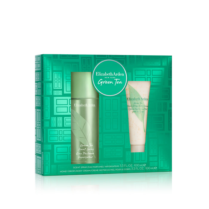 Elizabeth Arden UK Holiday Green Tea Fragrance & Body Cream 100ml 2 pc Gift Set Product Image