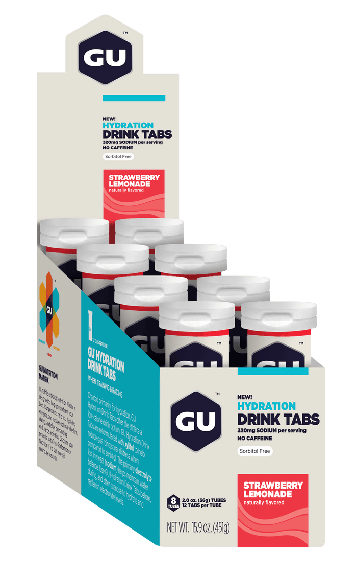 GU Hydration Drink Tabs Strawberry Lemonade / 8 Tubes (Value Box)