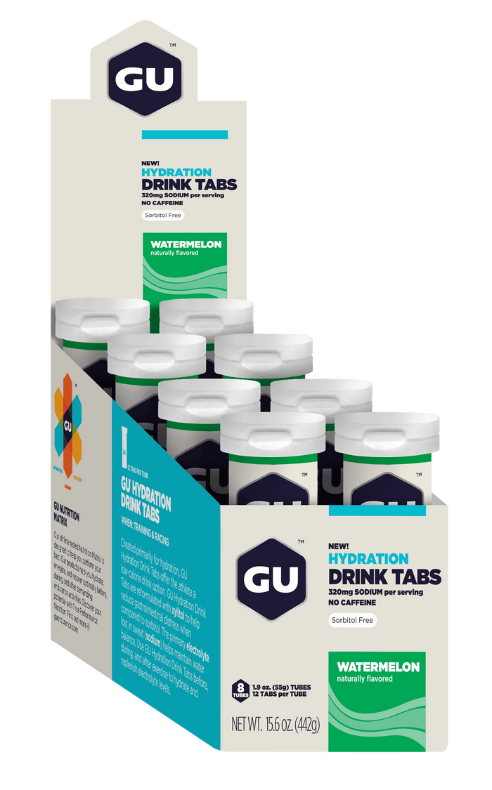 GU Hydration Drink Tabs Watermelon / 8 Tubes (Value Box)