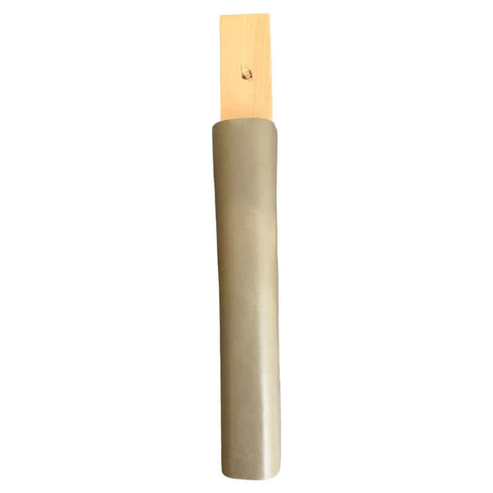 Small leather covered wooden hammer block.