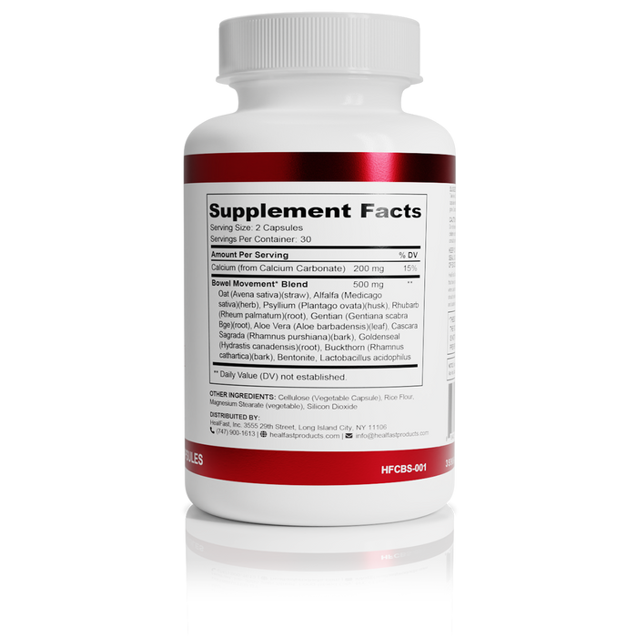 HealFast Cleanse Detox and Recovery Support Supplement with Supplement Facts including ingredients and dosage information