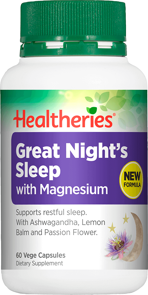 Healtheries Great Night's Sleep with Magnesium Caps 60 Caps