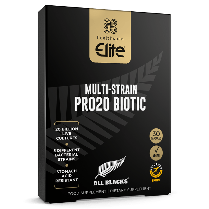 Healthspan Elite All Blacks Multi-Strain Pro20 Biotic