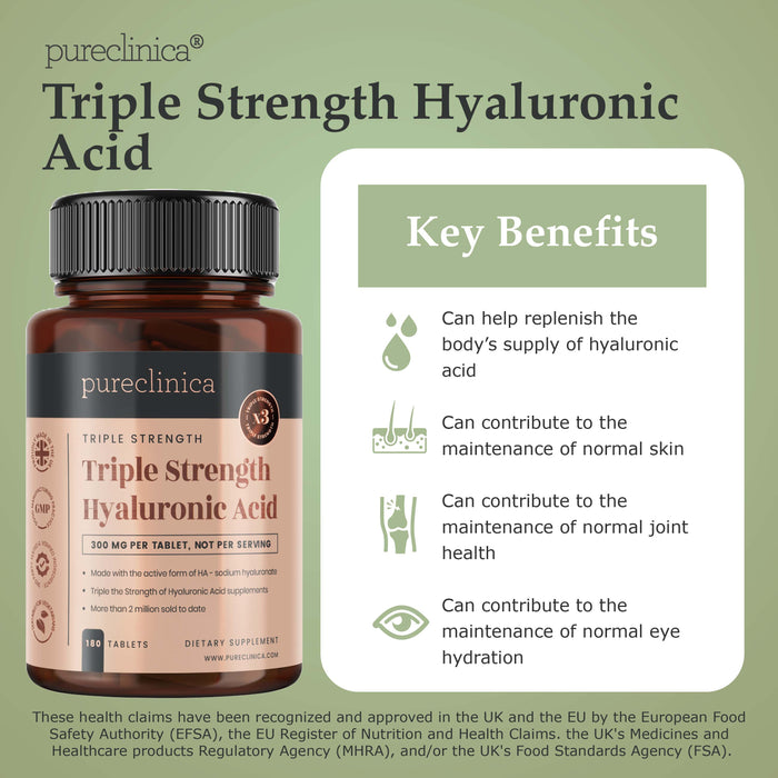 Hyaluronic Acid 300mg x 180 tablets