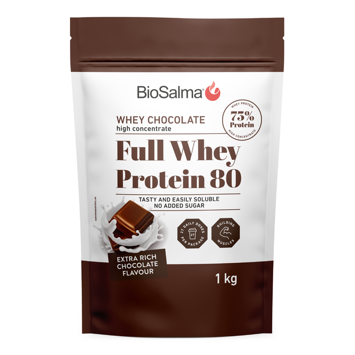 Išrūgų Proteinas Šokolado skonio, 1kg – nuotrauka 1