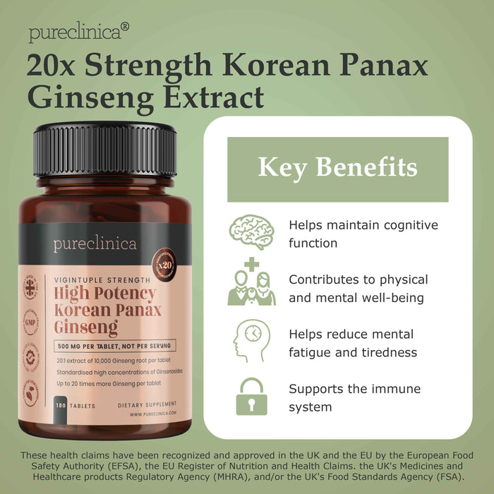 Korean Panax Ginseng 10,000mg x 180 tablets