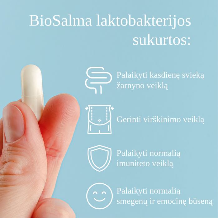 Lakto bakterijos, 84 kapsulių – nuotrauka 4