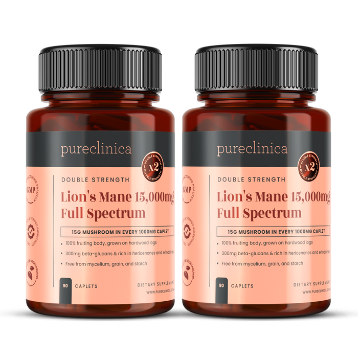 Lion's Mane Full Spectrum Mushroom Extract 15,000mg x 90 caplets