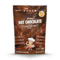 Packaging of Dreamy Hot Chocolate with branding and product details on a white background