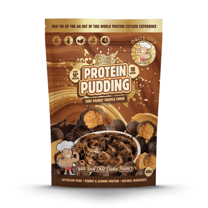 Macro Mike Plant Protein Pudding 400g Chocolate Peanut Butter Truffle