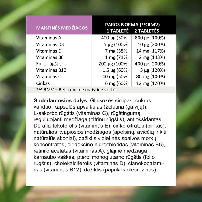 Multivitaminai vaikams „BORUŽĖLĖS“, 60 guminukų – nuotrauka 2