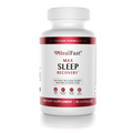 HealFast Max Sleep Recovery dietary supplement bottle with 60 capsules, formulated for sleep support.