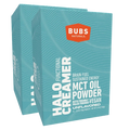 BUBS Naturals MCT Oil Powder, Vegan Halo Functional Creamer, 14ct travel pack, bundle of 2