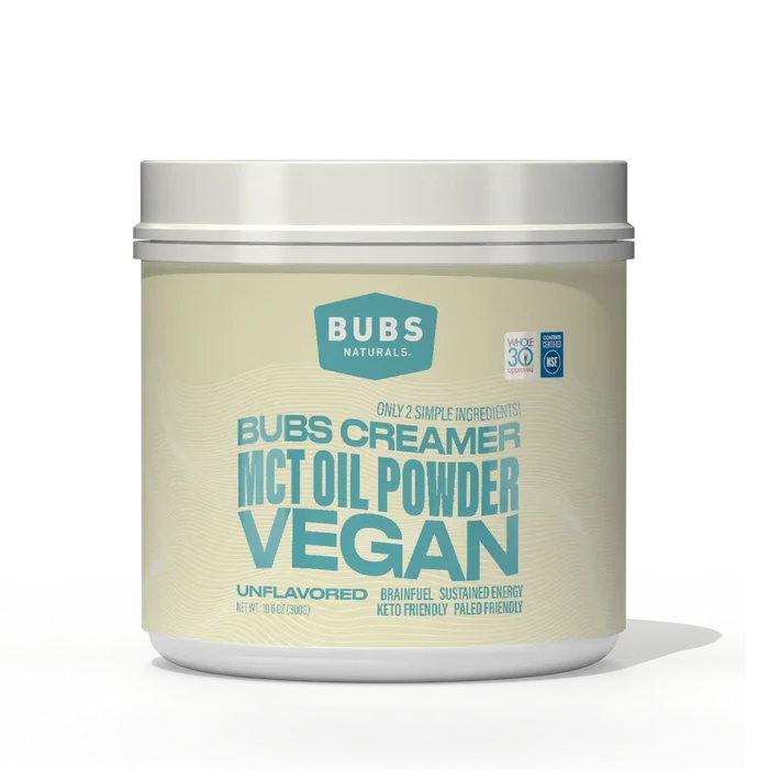 BUBS MCT Oil Powder Vegan tub