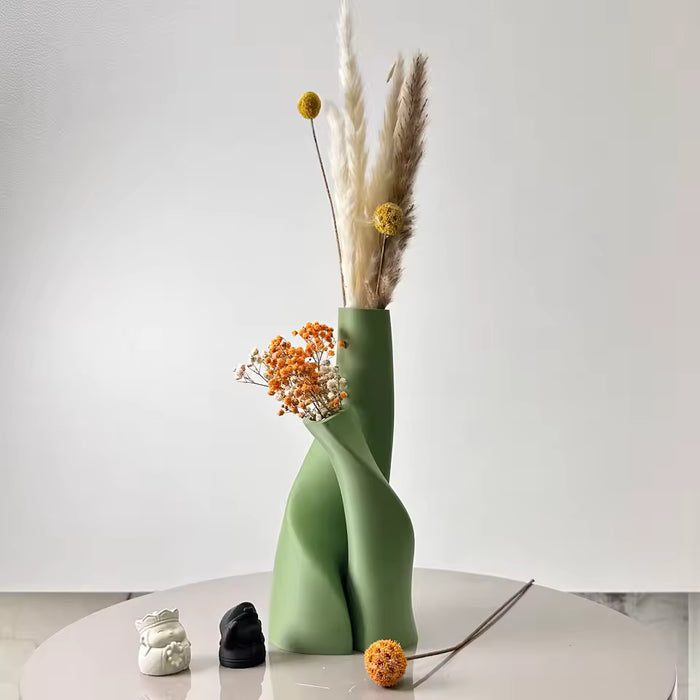 Modern Sculptural Decorative Vase Set – Minimalist Home Décor Accent for Living Room & Kitchen