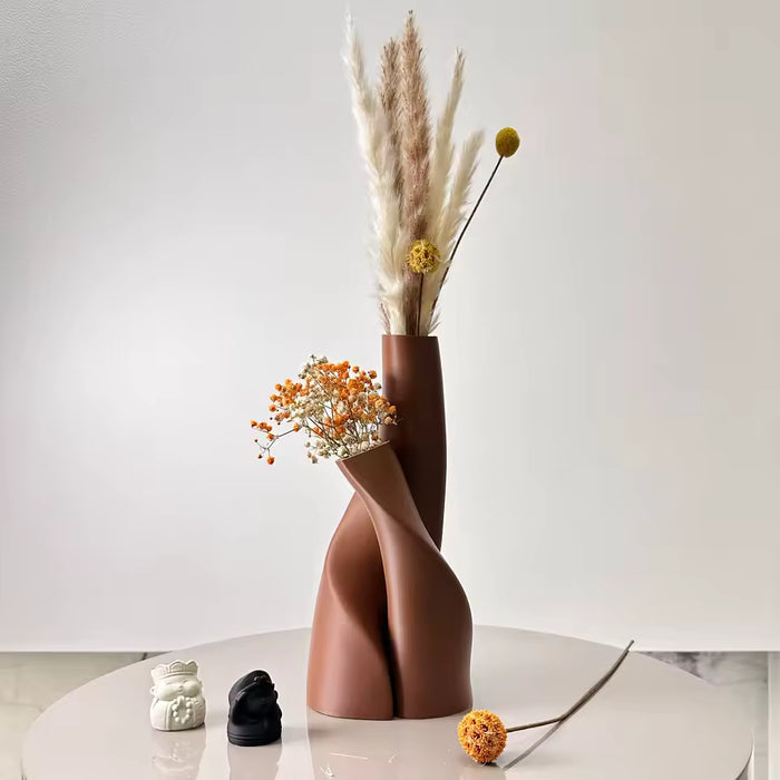 Modern Sculptural Decorative Vase Set – Minimalist Home Décor Accent for Living Room & Kitchen