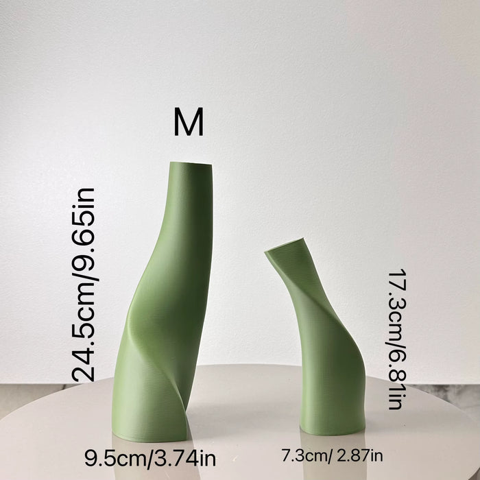 Modern Sculptural Decorative Vase Set – Minimalist Home Décor Accent for Living Room & Kitchen