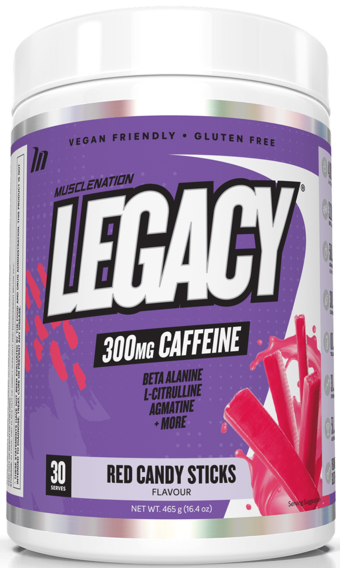 Muscle Nation Legacy Pre-Workout Red Candy Sticks
