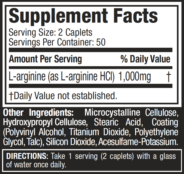 Muscletech Platinum 100% L-Arginine 100cap