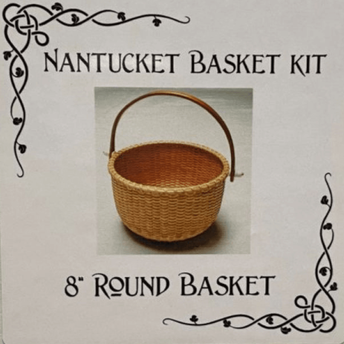 8" Round Nantucket Basket Kit from HH Perkins product tag and box.