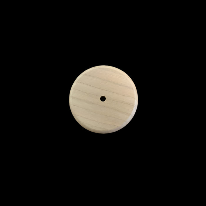 3 Inch Round Cherry Nantucket Basket Base from HH Perkins.