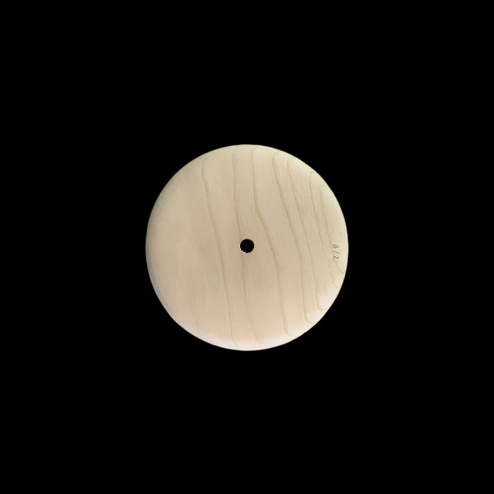 3.5" Round Cherry Nantucket Basket Base From HH Perkins.