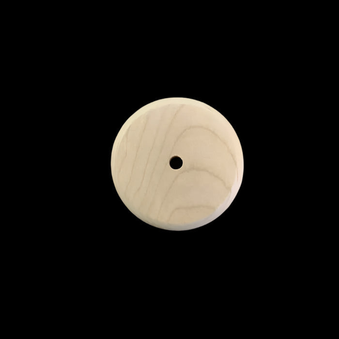 4" Round Cherry Nantucket Basket Base from HH Perkins.