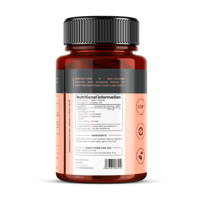 Nattokinase 4000 FU x 120 capsules