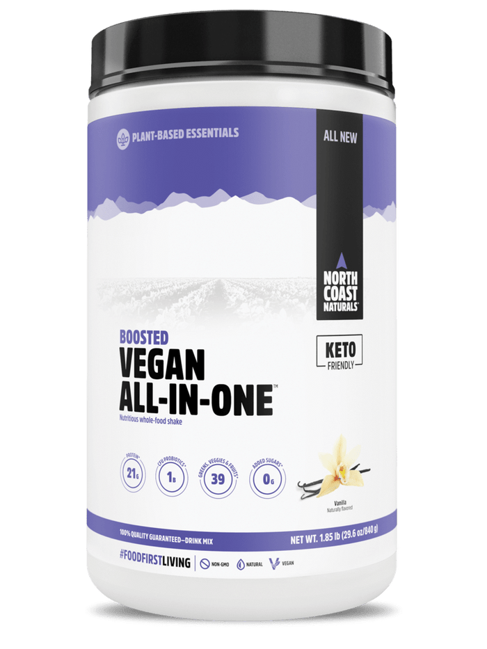North Coast Naturals Boosted Vegan All-In-One 840g Vanilla