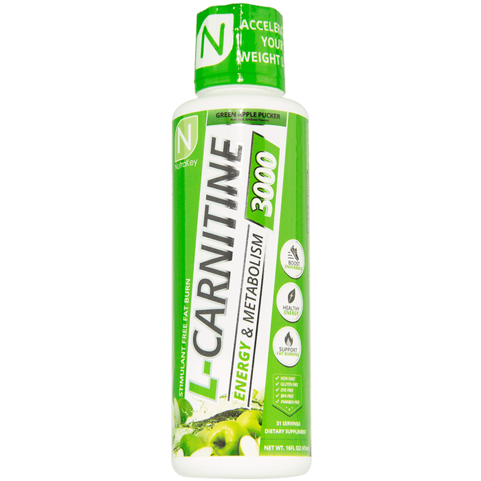 NutraKey L-Carnitine 3000 Green Apple