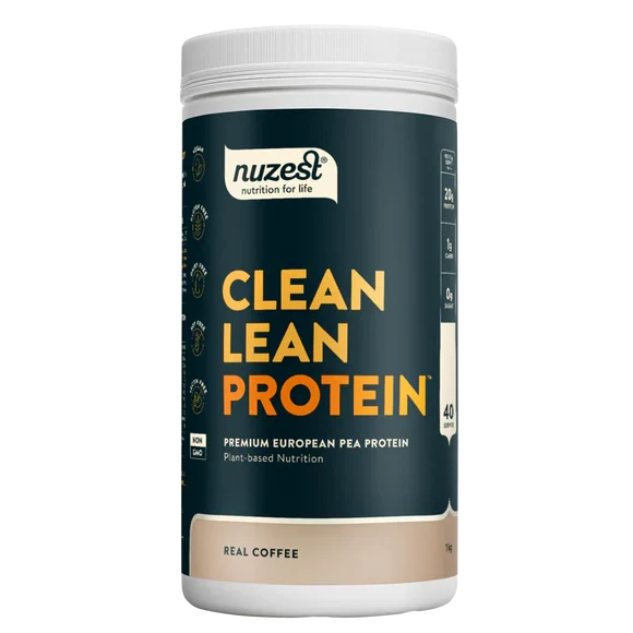 Nuzest Clean Lean Protein container on a white background