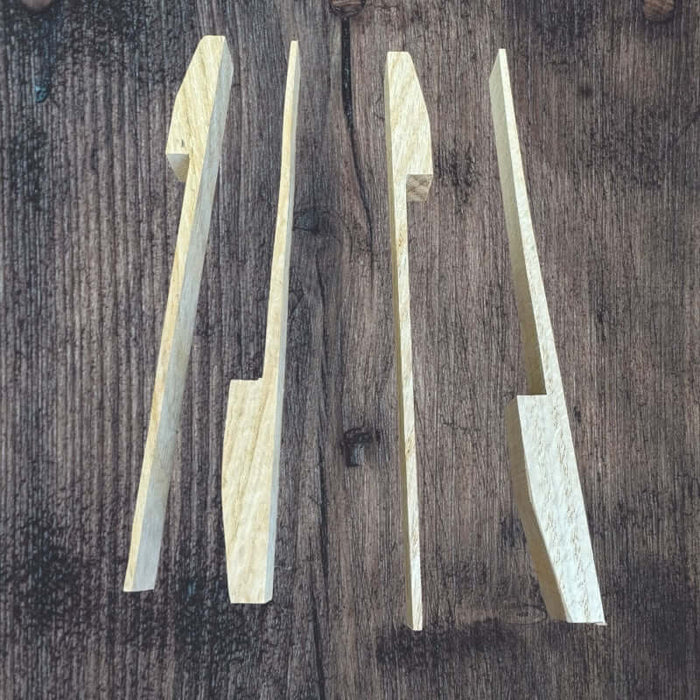 Large Oak Basket Feet