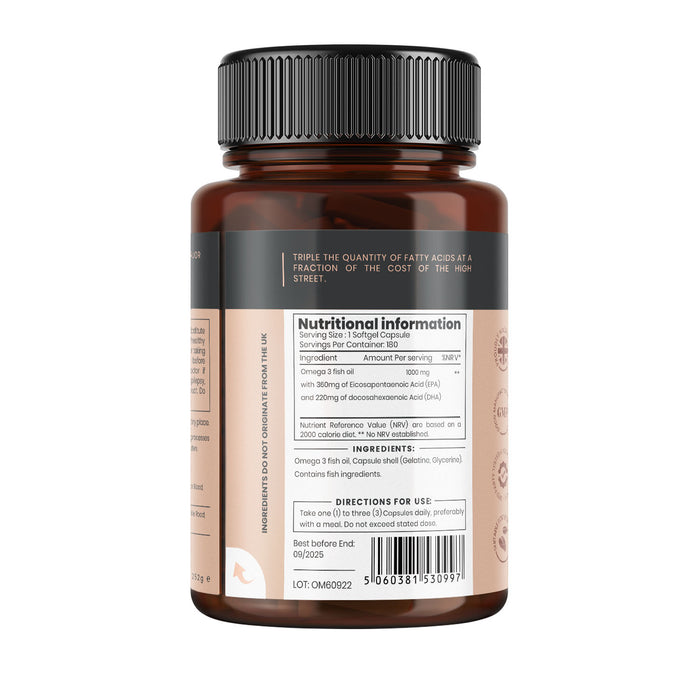Omega 3 1000mg x 180 softgels