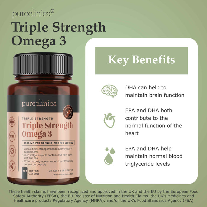 Omega 3 1000mg x 180 softgels