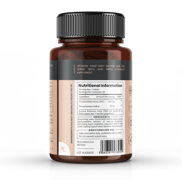 PhosphatidylSerine 350mg + PhosphatidylCholine 50mg x 60 tablets