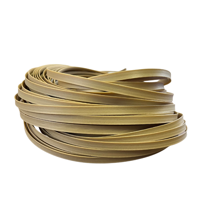 Tan flat oval binder cane 6-7mm on white background sold by HH Perkins co.