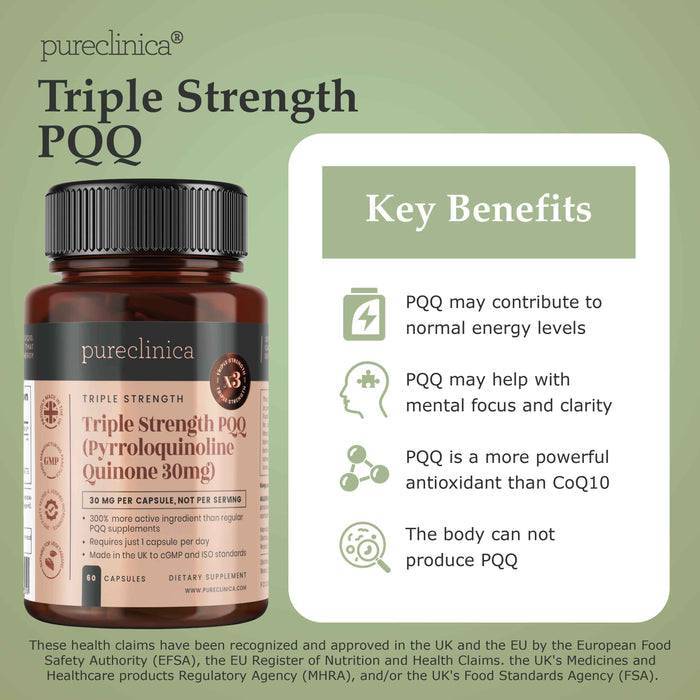 PQQ (Pyrroloquinoline Quinone) 30mg x 60 capsules