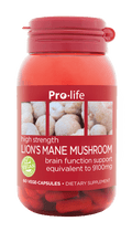 Pro-Life Lions Mane Mushroom Caps 60 Vege Caps
