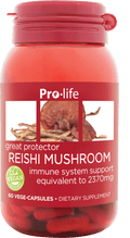 Pro-Life Reishi Mushroom Caps 60 Vege Caps