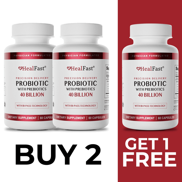 HealFast Probiotic Supplements - Buy 2 Get 1 Free