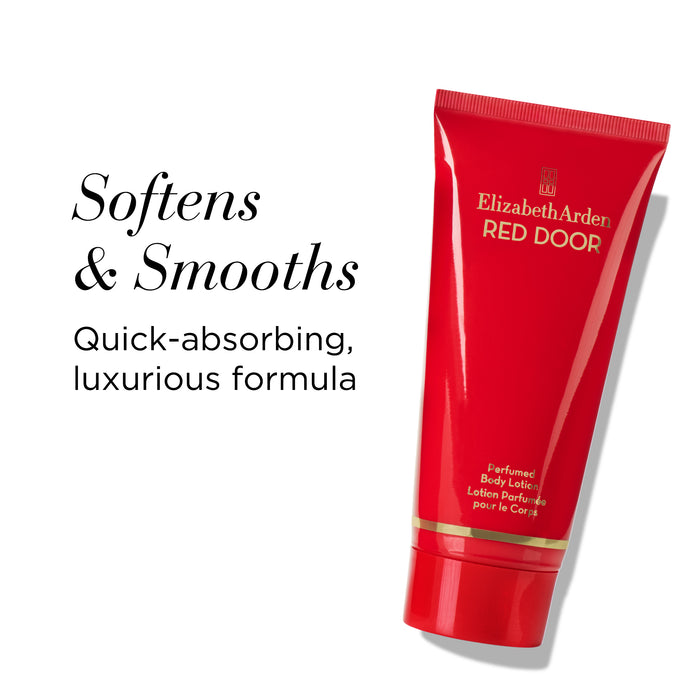 Elizabeth Arden UK Red Door 50 ml Eau de Toilette Fragrance 3pc Gift Set, Red Door Body Lotion Texture