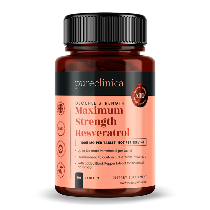 Resveratrol (50% trans-resveratrol) 1000mg x 90 tablets