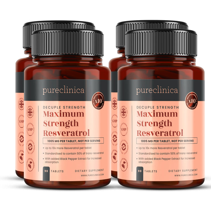 Resveratrol (50% trans-resveratrol) 1000mg x 90 tablets