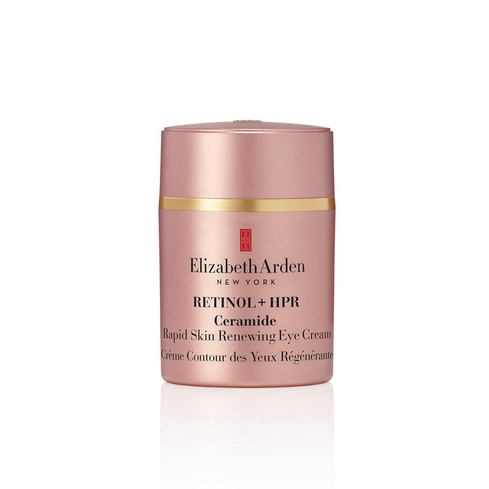 Elizabeth Arden Retinol + HPR Ceramide Rapid Skin Renewing Eye Cream container on a white background