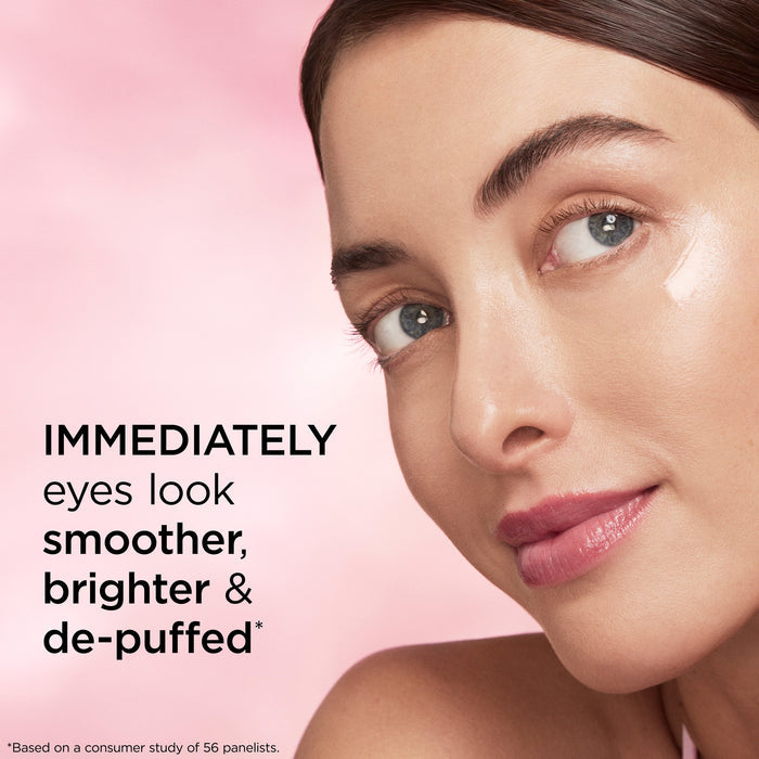 Retinol + HPR Ceramide Rapid Skin Renewing Eye Cream claims about smoother, brighter, and depuffed eyes